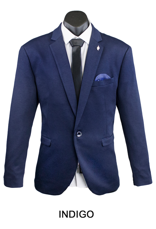 Indigo Carter Mens Stretch Blazer