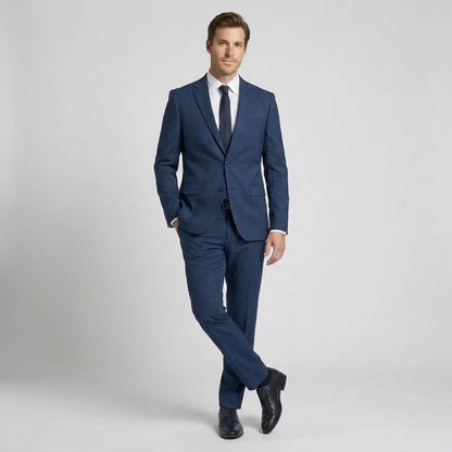 Blue Bentley Mens Suit Trousers