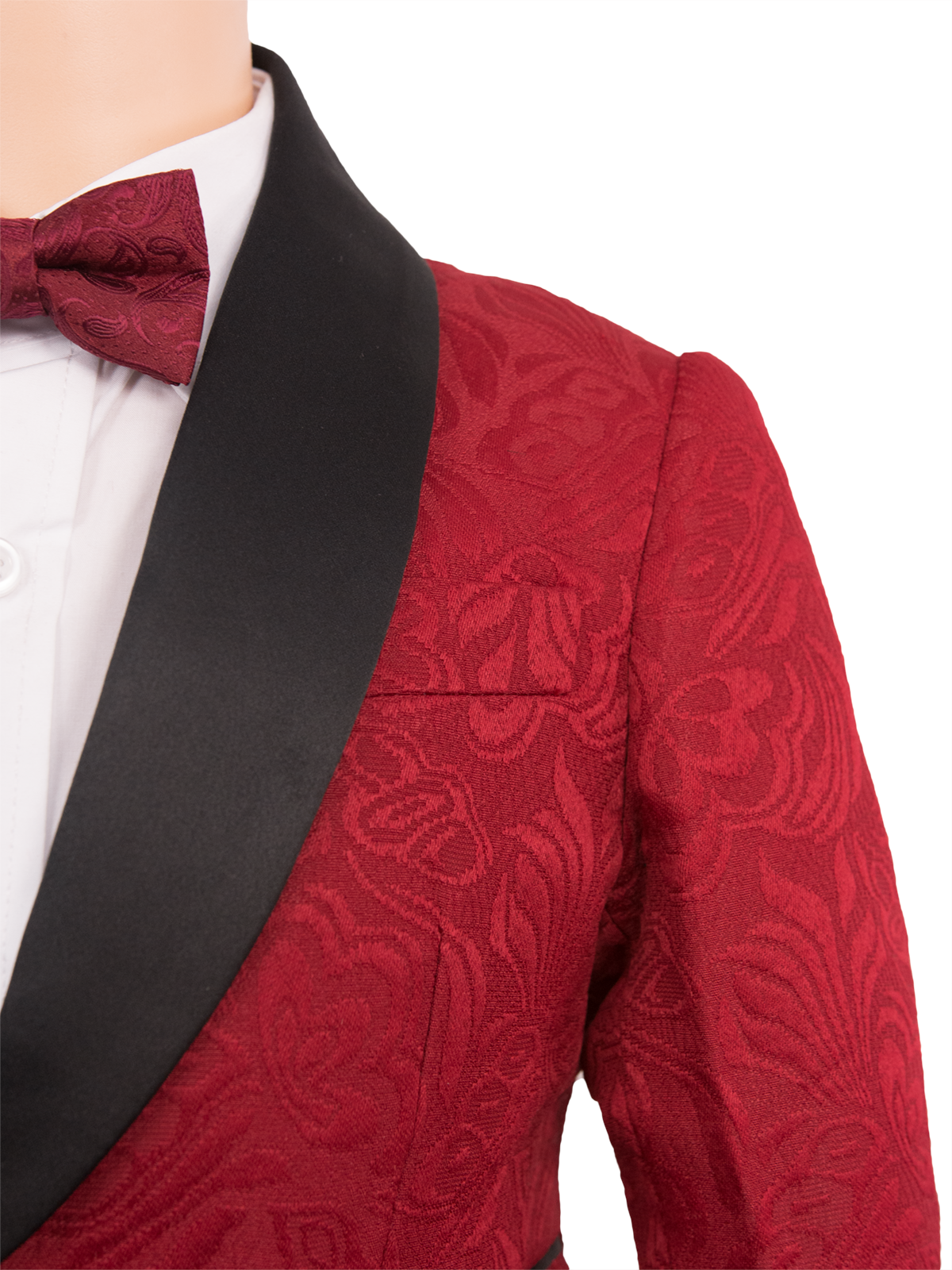 Deep Red Salvatore Boys Dinner Jacket