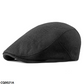 Lupin Linen Plain Flat Cap