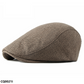 Lupin Linen Plain Flat Cap