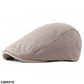 Lupin Linen Plain Flat Cap