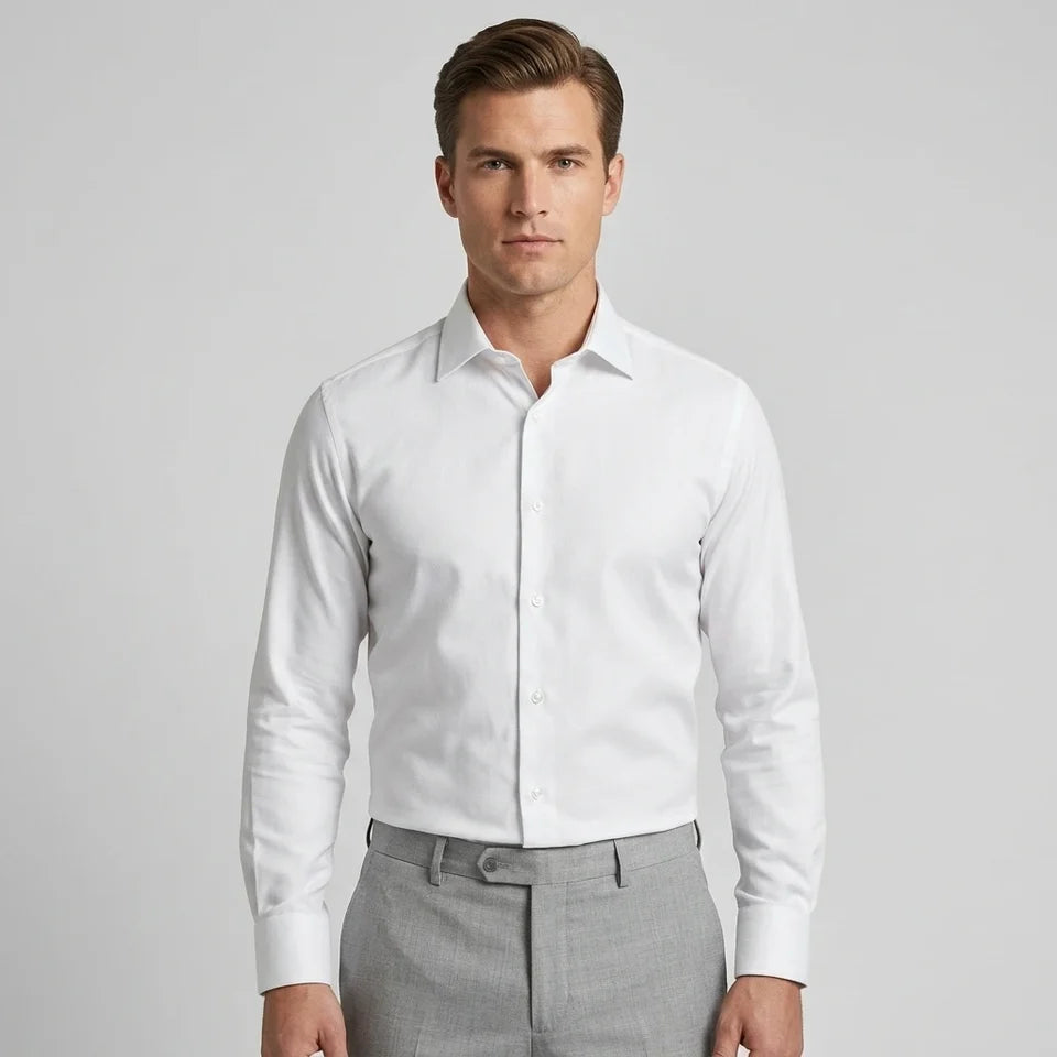 White Franklin Mens Shiirt