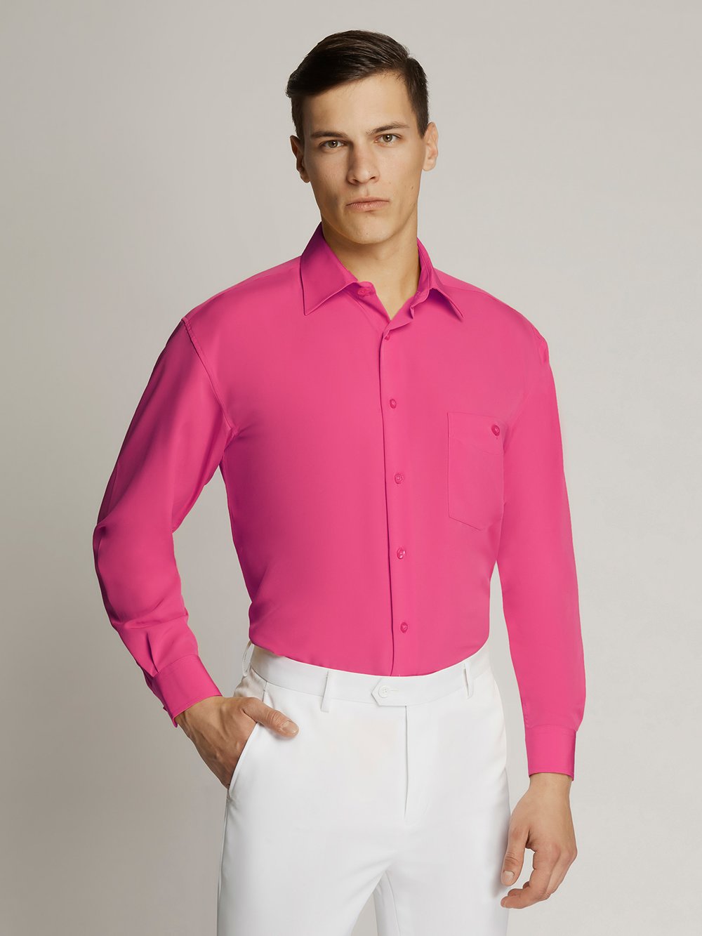 Hot Pink Warhol King Microfibre Shirt