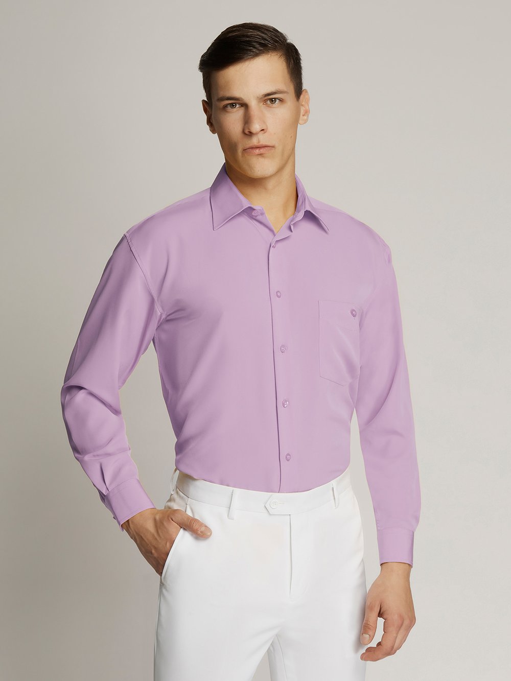 Lilac Warhol Mens Microfibre Shirt