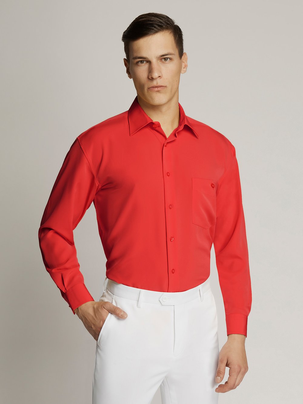 Red Warhol Mens Microfibre Shirt