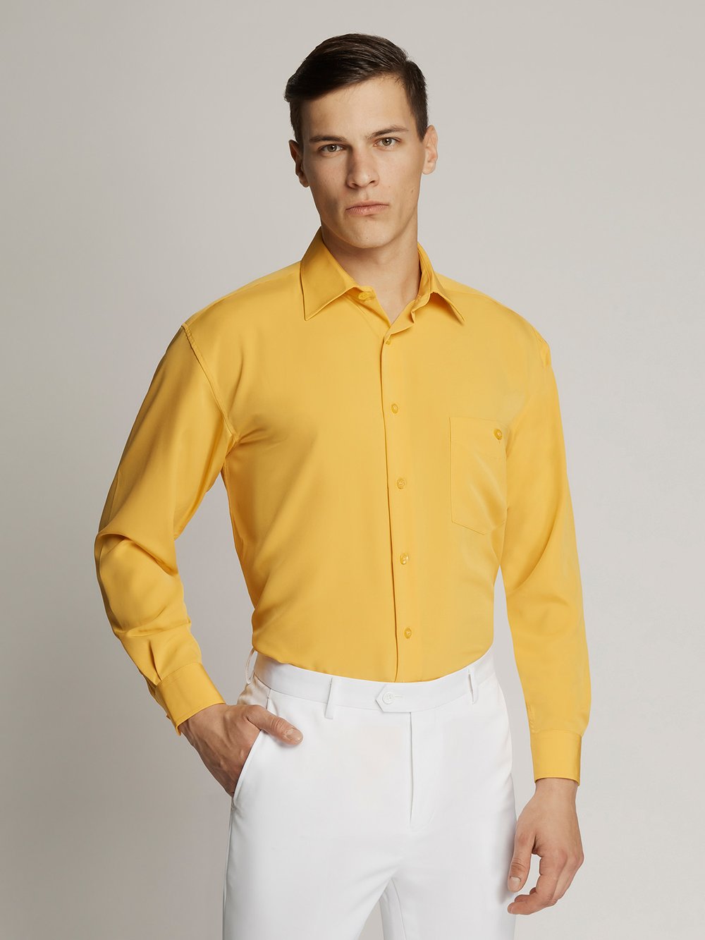 Yellow Warhol King Microfibre Shirt