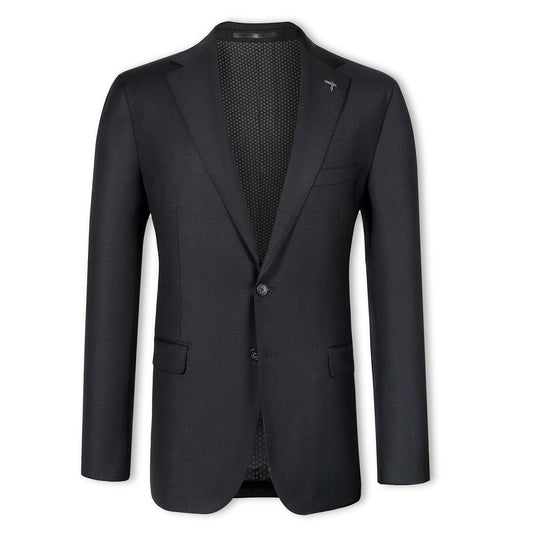 Charcoal Elijah Pure Wool King Short Suit Jacket