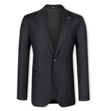 Charcoal Elijah Pure Wool Mens Suit Jacket