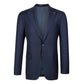 Navy Elijah Pure Wool Mens Short Suit Jacket