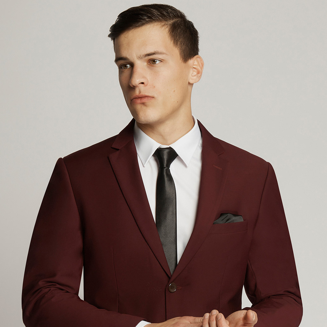 Maroon Lannister Mens Suit Jacket