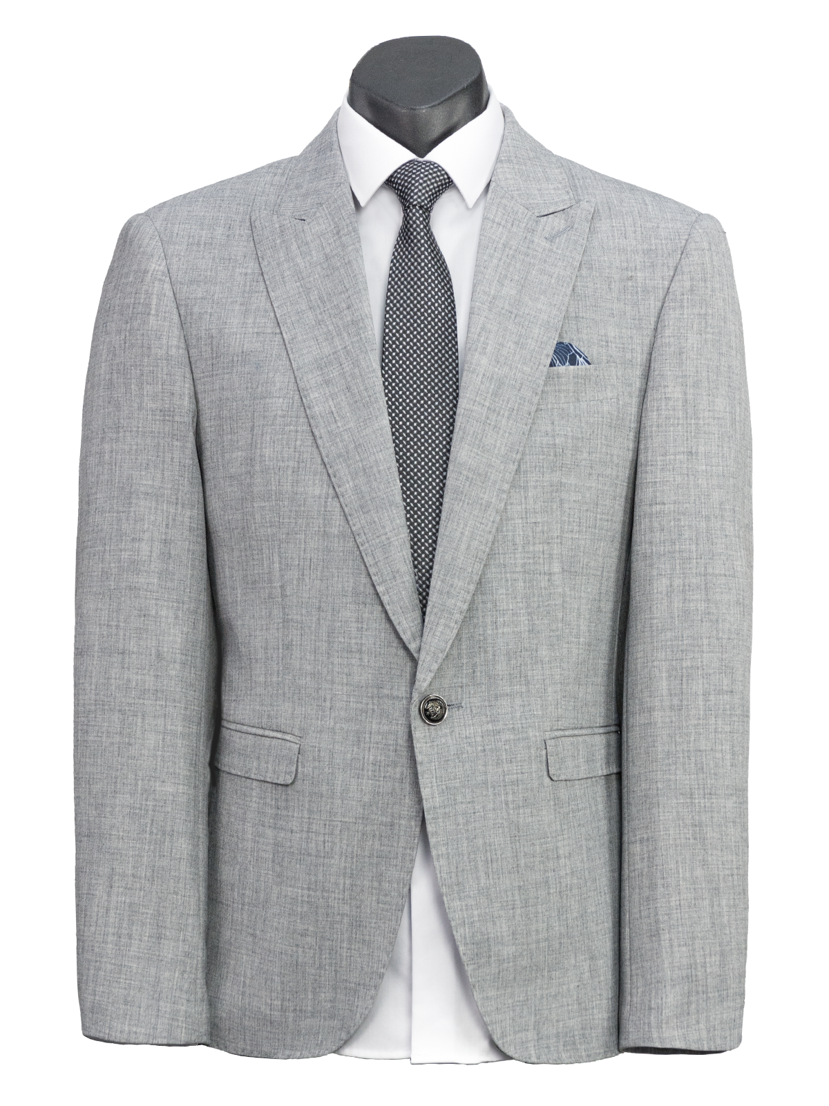 Silver Dalton Mens Suit Jacket