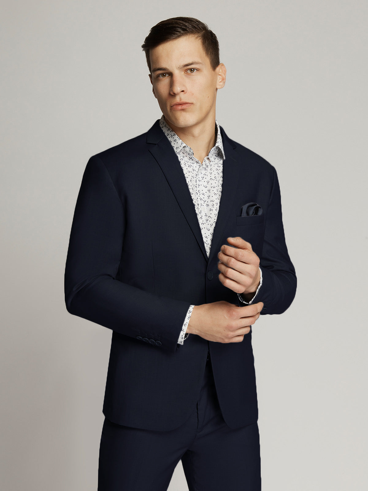 Navy Bentley Mens Suit Jacket