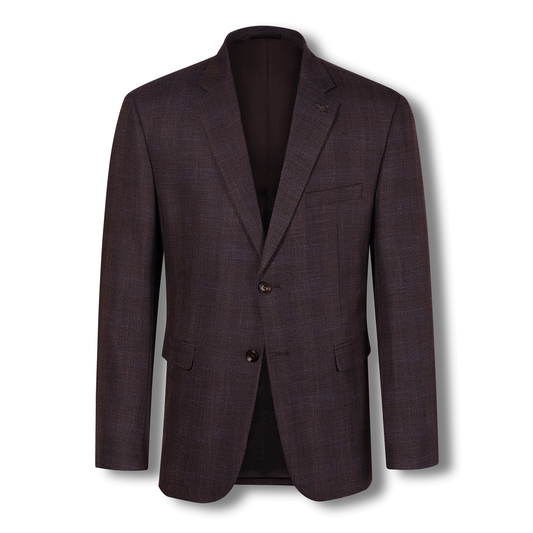 Shiraz Blaine Textured Check Mens Suit Jacket