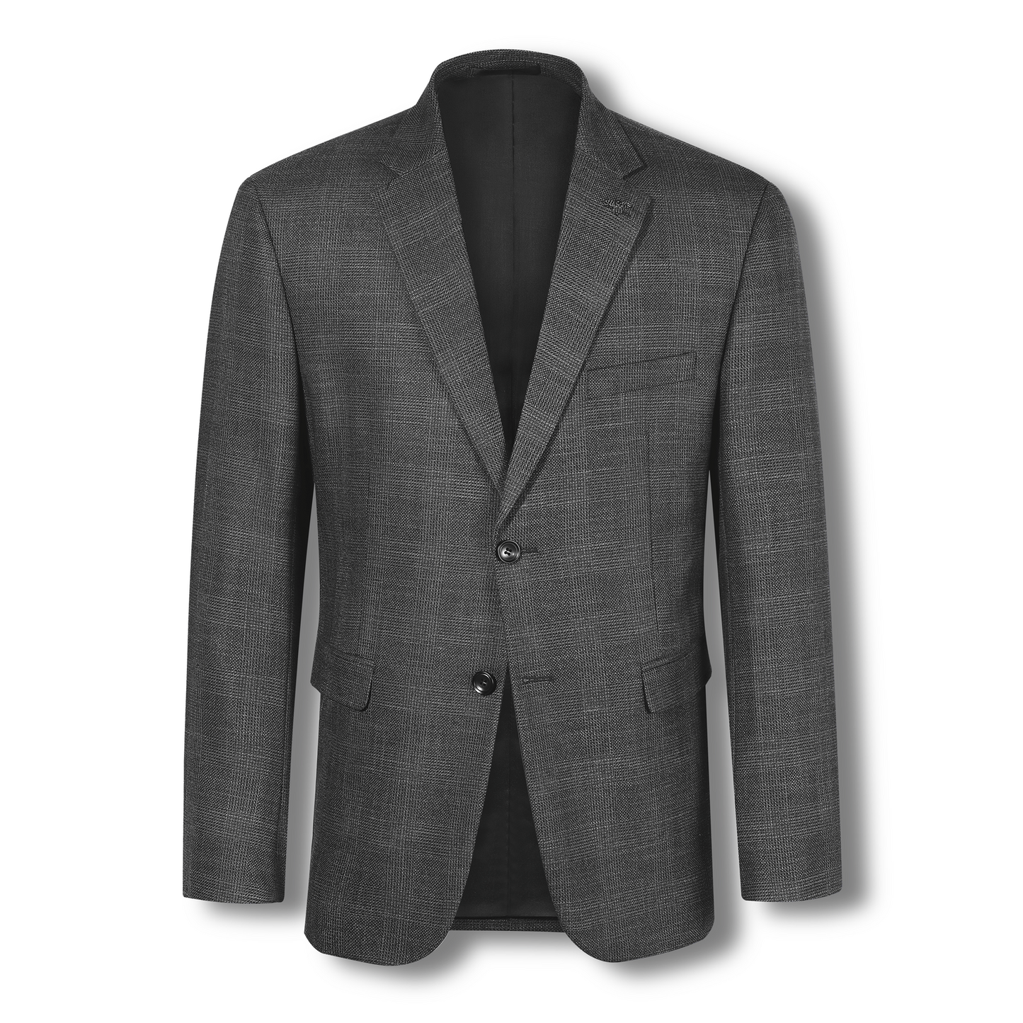 Steel Blaine Textured Check King Suit Jacket