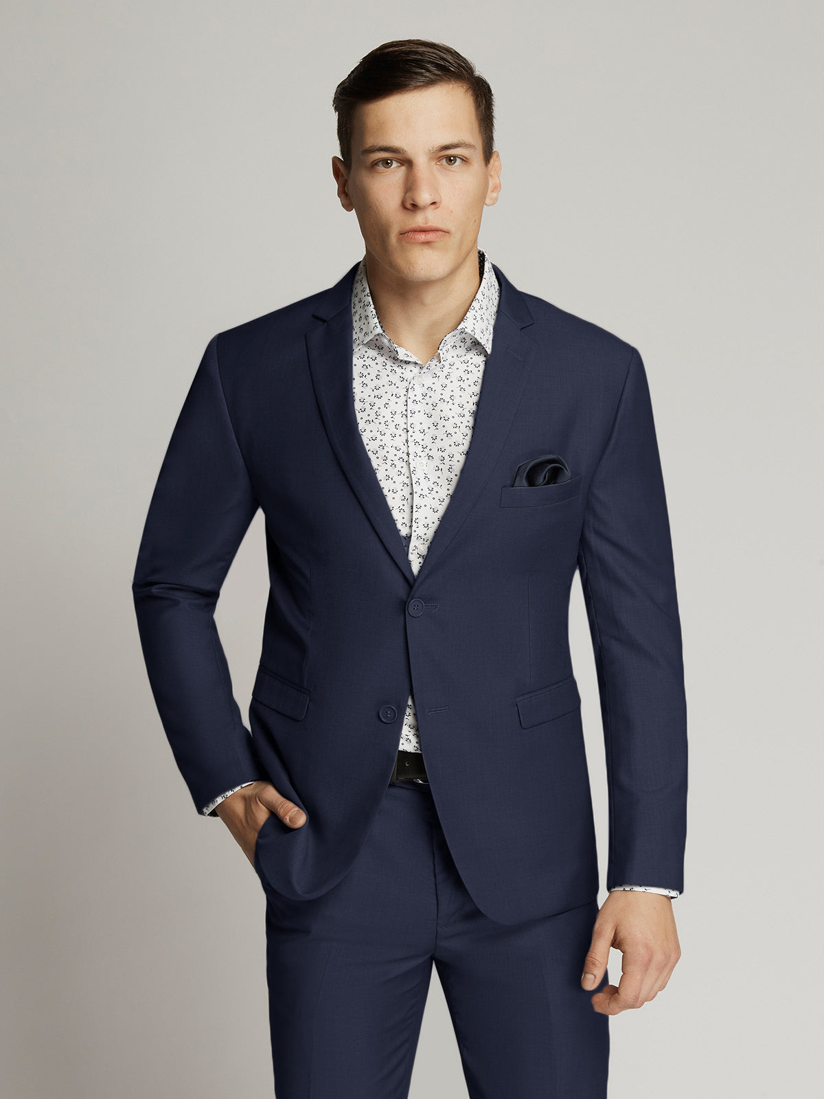 Blue Bentley Mens Suit Jacket