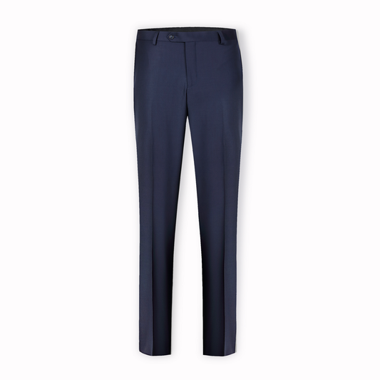 Navy Elijah Pure Wool King Short Suit Trousers