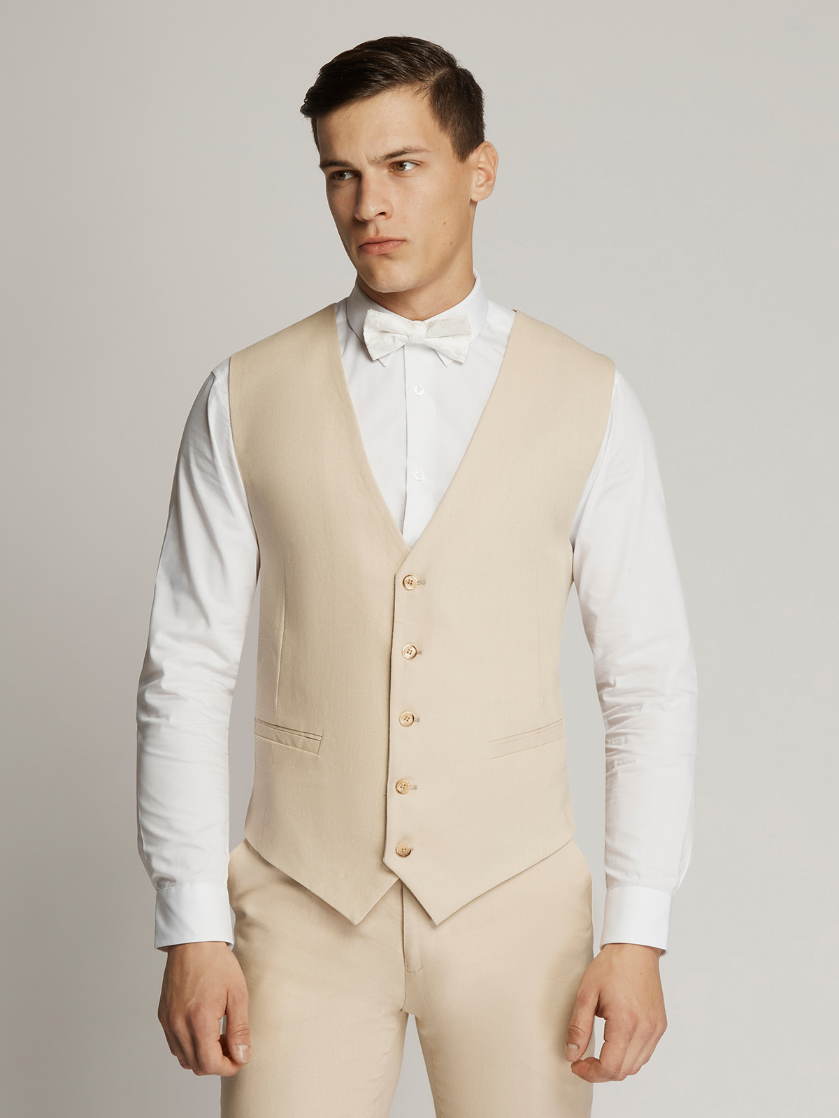 Beige Worthington King Linen Vest