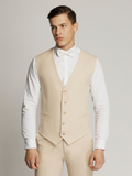 Beige Worthington Mens Linen Vest