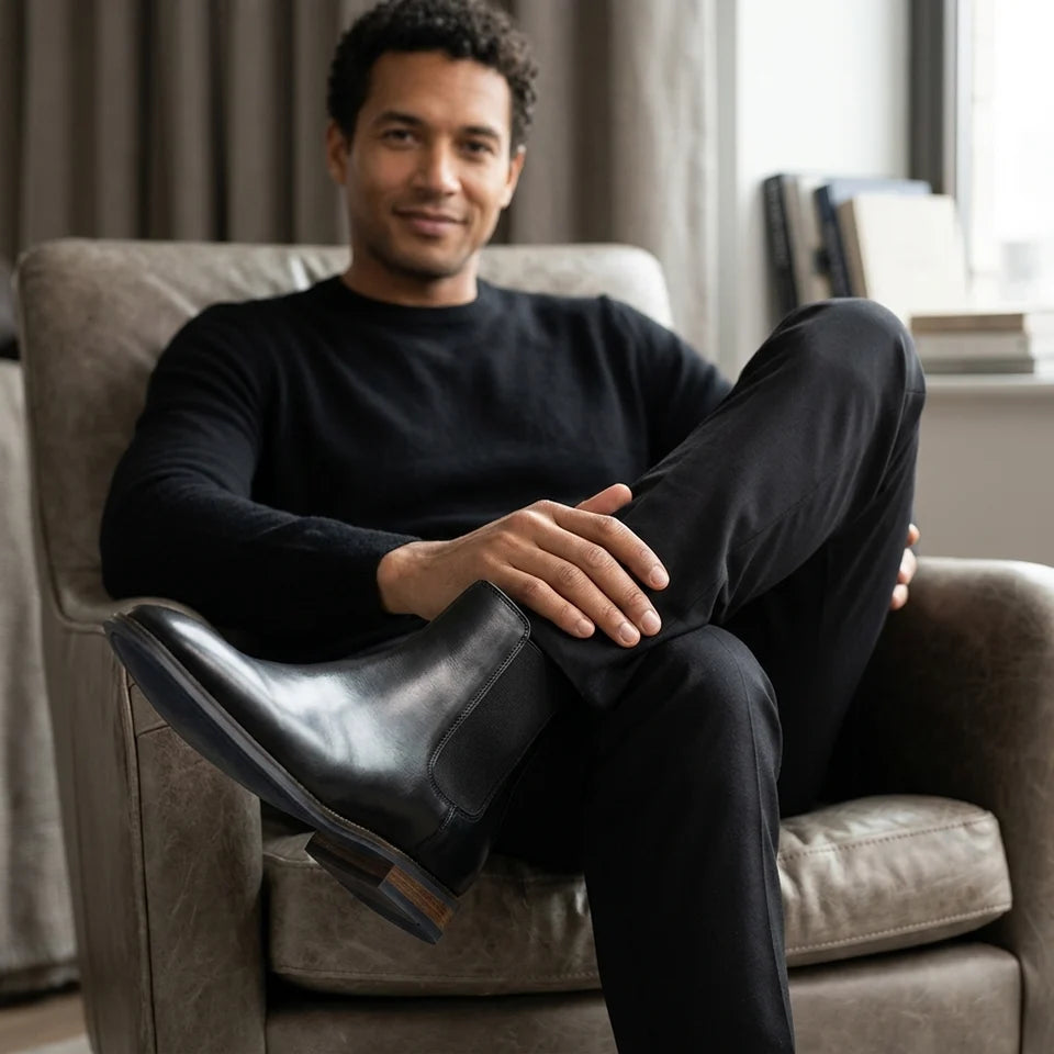 Black Chelsea Mens Boot
