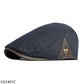 Percival Leather Accented Plain Flat Cap