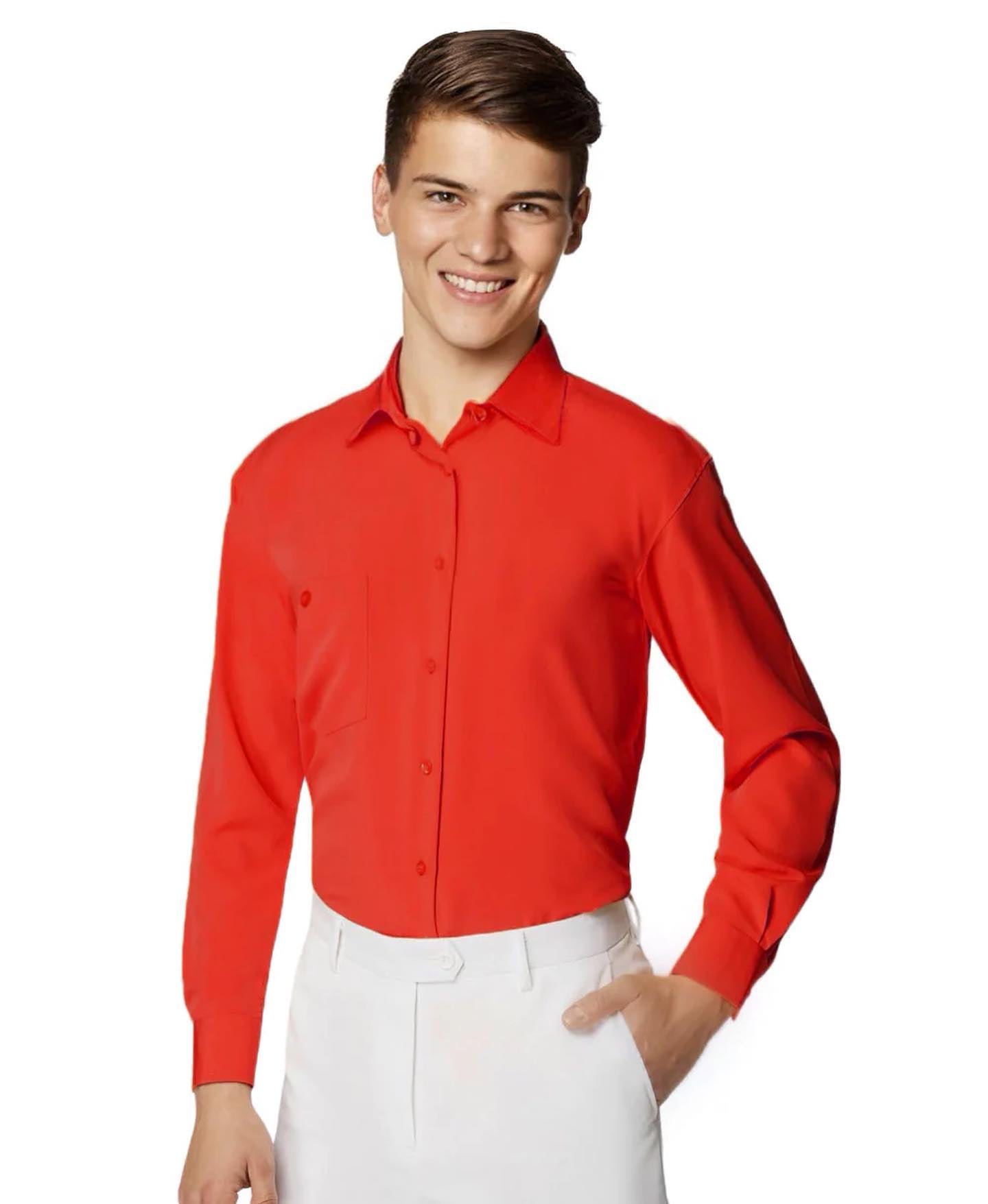 Red Warhol Boys Microfibre Shirt