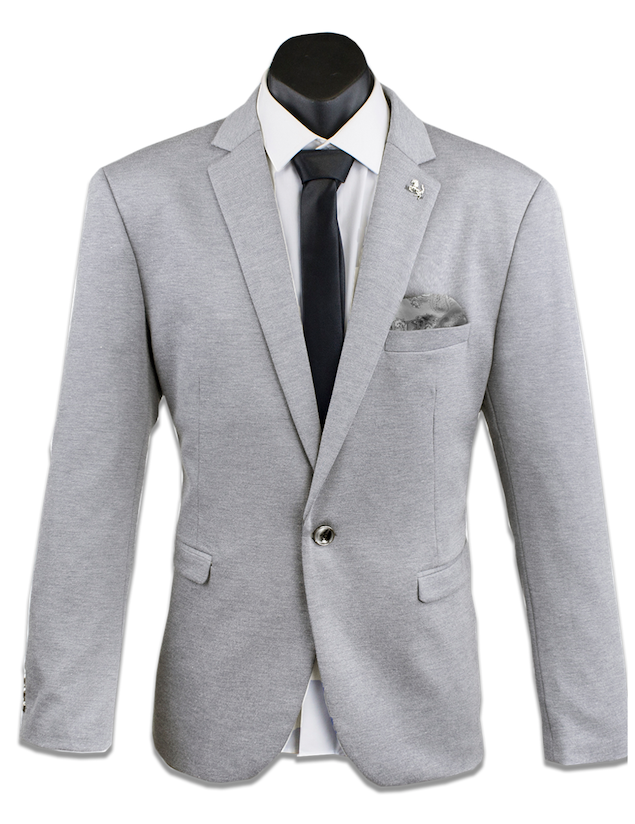 Silver Carter Mens Stretch Blazer