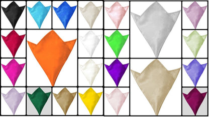 Mens Satin Pocket Square