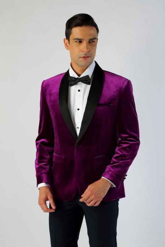 Plum Infinity Mens Dinner Jacket